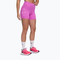 Spodenki treningowe damskie PUMA Hyrox Tad Essential Tight. Czerwone szorty sportowe Puma, bez wzorów. Za 149.99 zł.