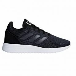 Buty damskie Adidas Neo Run 70S. Czarne buty treningowe adidas, bez wzorów, z materiału, bez zapięcia, trekkingowe. Za 171.99 zł.