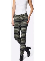 Heine Spodnie w kolorze khaki rozmiar: 40. Brązowe spodnie materiałowe Heine, bez wzorów, z materiału. Za 82.44 zł.