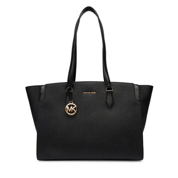 Torebka MICHAEL Michael Kors. Czarne shopper bag MICHAEL Michael Kors, bez wzorów, bez dodatków. Za 1,169.00 zł.