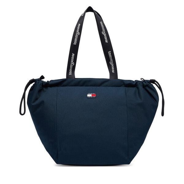 Torebka Tommy Jeans. Niebieskie torebki klasyczne Tommy Jeans, bez wzorów, z jeansu, klasyczne, bez dodatków. Za 329.99 zł.
