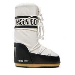 Śniegowce Moon Boot. Białe śniegowce Moon Boot, bez wzorów, z nylonu, bez zapięcia. Za 859.99 zł.