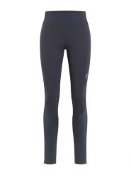Odlo Legginsy "Langnes" w kolorze granatowym do biegania rozmiar: S. Niebieskie legginsy ODLO, bez wzorów, sportowe. Za 246.53 zł.