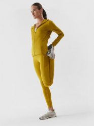 4F Legginsy do biegania szybkoschnące damskie XL. Żółte legginsy 4f, bez wzorów. Za 249.99 zł.