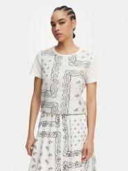 Weekend Max Mara T-Shirt Genio 2615941072 Biały Regular Fit. Białe t-shirty Weekend Max Mara, m, bez wzorów, z bawełny, bez kołnierzyka, bez ramiączek. Za 659.99 zł.