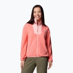 Bluza damska Columbia Sequoia Grove Full Zip. Brązowe bluzy Columbia, bez wzorów, bez ramiączek, bez kaptura. Za 219.99 zł.