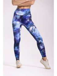 Onamaste Legginsy sportowe "Iris" w kolorze niebieskim rozmiar: L/XL. Niebieskie legginsy Onamaste, l, bez wzorów, z materiału, z podwyższonym stanem, outdoorowe. Za 171.28 zł.