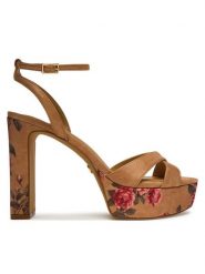 Aldo Sandały Rosine 14190516 Beżowy. Brązowe kozaki Aldo, bez wzorów, z materiału, bez obcasa, na słupku, bez zapięcia. Za 509.99 zł.