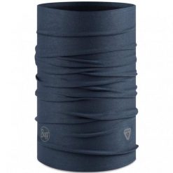 Chusta wielofunkcyjna Buff ThermoNet Solid. Niebieskie chusty Buff, na zimę, bez wzorów, z elastanu. Za 126.60 zł.