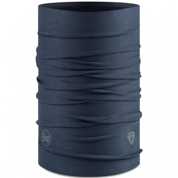 Chusta wielofunkcyjna Buff ThermoNet Solid. Niebieskie chusty Buff, na zimę, bez wzorów, z elastanu. Za 126.60 zł.