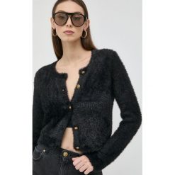 Pinko kardigan damski kolor czarny. Czarne swetry Pinko, l, bez wzorów, bez ramiączek. Za 839.99 zł.