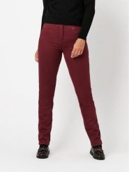 Relaxed by TONI Dżinsy - Slim fit - w kolorze bordowym rozmiar: 46K. Czerwone jeansy Relaxed by TONI, bez wzorów, z podwyższonym stanem. Za 174.95 zł.