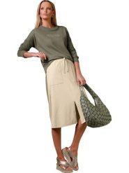 Heine Bluza w kolorze khaki rozmiar: 46. Brązowe bluzy bez kaptura Heine, bez wzorów, bez kaptura. Za 86.99 zł.
