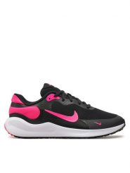 Nike Buty do biegania Revolution 7 (GS) FB7689 002 Czarny. Czarne buty do biegania Nike, bez wzorów, z materiału, bez zapięcia, do biegania. Za 239.99 zł.