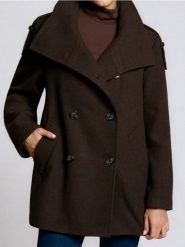 Kurtka z ozdobnymi guzikami - brązowy. Brązowe kurtki Sinsay, l, bez wzorów, bez kaptura. Za 119.99 zł.