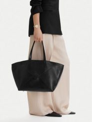 GINO ROSSI Torebka C-LDA7826 Czarny. Czarne shopper bag Gino Rossi, bez wzorów, z materiału, bez dodatków. Za 279.99 zł.