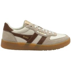 Damskie zamszowe buty sportowe Gola Hawk '83. Białe buty sportowe lifestyle Gola, bez wzorów, z zamszu, sportowe, bez zapięcia. Za 428.50 zł.