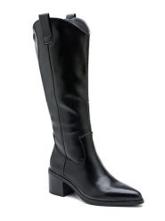 Sixth Sens Kozaki w kolorze czarnym rozmiar: 39. Czarne kozaki Sixth Sens, na zimę, bez wzorów, bez obcasa, bez zapięcia. Za 223.46 zł.