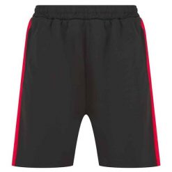 Spodenki Z Dzianiny Z Kieszenią Dla Dorosłych Unisex. Czarne szorty FINDEN & HALES, bez wzorów, z dzianiny, sportowe. Za 109.99 zł.