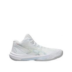 Buty do siatkówki ASICS Sky Elite FF MT 3 Białe/Srebrne. Białe buty treningowe ASICS, bez wzorów, bez zapięcia, do piłki ręcznej. Za 767.85 zł.