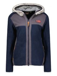Geographical Norway Kurtka polarowa "Trialot" w kolorze granatowym rozmiar: XL. Niebieskie kurtki Geographical Norway, xl, bez wzorów, z polaru, bez kaptura. Za 125.25 zł.