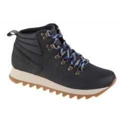 Buty Merrell Alpine Hiker J003594 czarne. Czarne buty trekkingowe z gumy, bez zapięcia. Za 533.28 zł.