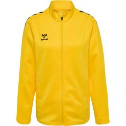 Damska bluza dresowa zapinana na zamek Hummel Core XK. Żółte bluzy bez kaptura Hummel, bez wzorów, z dresówki, bez kaptura, do piłki ręcznej. W wyprzedaży za 197.00 zł.