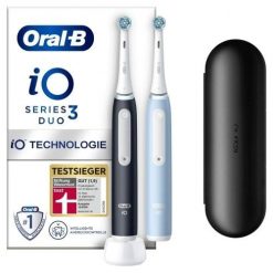 Szczoteczka elektryczna Oral-B iO Series 3n Matt Black/Ice Blue, Rodzaj: Rotacyjna, Zasilanie: Akumulatorowe, Tryby: Wybielanie, Codzienne czyszczenie. Szczoteczki elektryczne i soniczne Braun. Za 530.99 zł.
