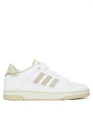 Adidas Buty do koszykówki Rapid Court Low JR3162 Biały. Białe buty treningowe adidas, bez wzorów, ze skóry, bez zapięcia, do koszykówki. Za 219.99 zł.