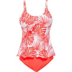 Tankini (2 części) bonprix koralowo-biały. Bikini marki bonprix. Za 109.99 zł.