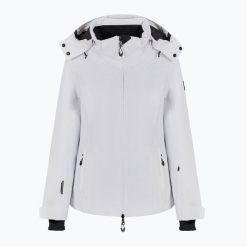 Kurtka narciarska damska EA7 Emporio Armani Ski Cortina Embossed Toray. Białe kurtki narciarskie EA7 Emporio Armani, na zimę, l, bez wzorów, z elastanu, bez kaptura, narciarskie, Dermizax. Za 2,299.00 zł.