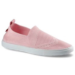 Różowe Trampki Big Star Damskie Sportowe Półbuty. Czerwone buty sportowe lifestyle BIG STAR, z aplikacjami, ze skóry, eleganckie, bez zapięcia. Za 109.00 zł.
