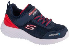 Buty SKECHERS BOUNDER-DRIPPER DROP Niebieski. Czerwone buty trekkingowe Skechers, z materiału, bez zapięcia. Za 219.99 zł.