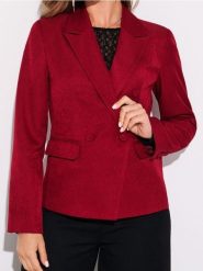 Taliowany żakiet - koralowy. Pomarańczowe marynarki i żakiety Sinsay, l, bez wzorów, bez ramiączek. Za 79.99 zł.