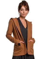 Be Wear Bluza w kolorze karmelowym rozmiar: L. Brązowe bluzy Be Wear, l, bez wzorów, bez ramiączek, bez kaptura. Za 262.45 zł.