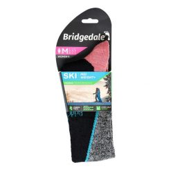 Skarpety narciarskie damskie Bridgedale Ski Mid+ Merino P Pattern. Czarne skarpetki Bridgedale, bez wzorów. Za 83.99 zł.