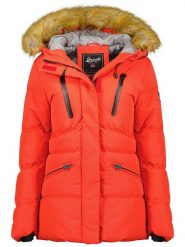 Geographical Norway Kurtka zimowa "Crown" w kolorze czerwonym rozmiar: XL. Czerwone kurtki Geographical Norway, na zimę, xl, bez wzorów, z puchu, bez kaptura. Za 267.29 zł.