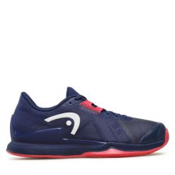 Buty do tenisa Head. Niebieskie buty treningowe Head, bez wzorów, bez zapięcia, do biegania. Za 399.99 zł.