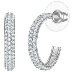 Yokoamii Kolczyki z Mosiadz w Srebrny 1 ct Damski. Szare kolczyki Yokoamii, z cyrkonią, srebrne. Za 99.99 zł.