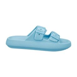 Sandały damskie CMP Belem. Niebieskie sandały CMP, bez wzorów, z materiału, bez obcasa, na platformie, bez zapięcia. Za 89.00 zł.