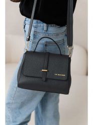 Lia Biassoni Skórzana torebka w kolorze czarnym - 23 x 19 x 12 cm rozmiar: onesize. Czarne torebki klasyczne Lia Biassoni, bez wzorów, z materiału, przez ramię, bez dodatków. Za 282.99 zł.