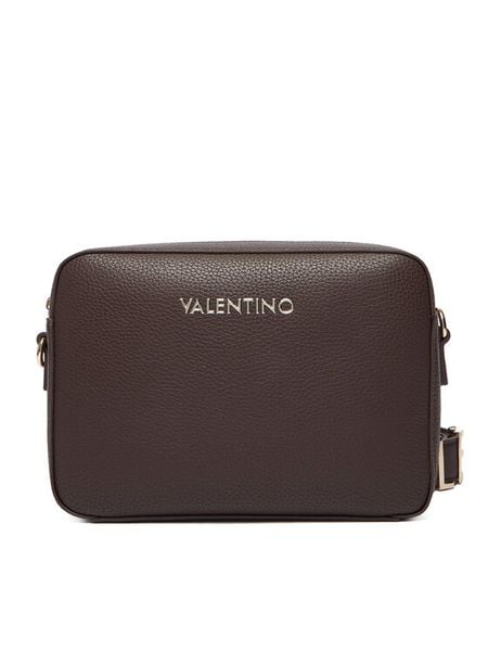 Valentino Torebka Alexia VBS5A809 Brązowy. Brązowe listonoszki Valentino, bez wzorów, ze skóry, bez dodatków. Za 389.99 zł.