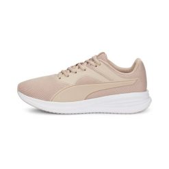 Buty sportowe damskie Puma Transport. Czerwone buty treningowe Puma, bez wzorów, bez zapięcia, do biegania. Za 189.00 zł.