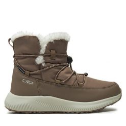 Śniegowce CMP. Brązowe śniegowce CMP, bez wzorów, bez zapięcia. Za 399.99 zł.