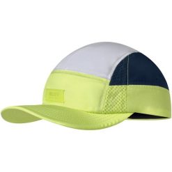 Czapka z daszkiem BUFF 5 PANEL GO CAP DOMUS APRICOT. Zielone czapki z daszkiem Buff, bez wzorów, sportowe. W wyprzedaży za 118.93 zł.