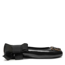 Baleriny PINKO. Czarne baleriny Pinko, bez wzorów, bez obcasa, bez zapięcia. Za 979.99 zł.