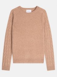 Perfect Cashmere Kaszmirowy sweter "Sorella" w kolorze beżowym rozmiar: S. Brązowe swetry Perfect Cashmere, s, bez wzorów, z kaszmiru, bez ramiączek. Za 413.99 zł.