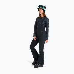 Spodnie snowboardowe damskie ROXY Summit Bib ERJTP03291. Czarne spodnie narciarskie Roxy, bez wzorów, z elastanu, narciarskie. Za 1,186.95 zł.
