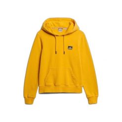 Bluza damska z kapturem Superdry Studios Loose. Żółte bluzy Superdry, bez wzorów, bez ramiączek, z kapturem. Za 332.10 zł.