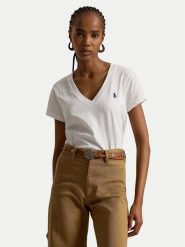 Polo Ralph Lauren T-Shirt 211B14611007 Biały Regular Fit. Białe t-shirty Polo Ralph Lauren, xs, bez wzorów, bez kołnierzyka, bez ramiączek. Za 399.99 zł.